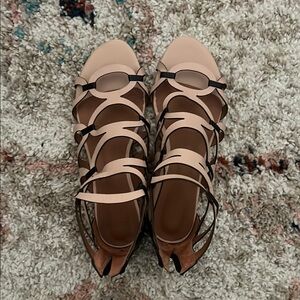 Messeca New York Cream Strappy Sandals